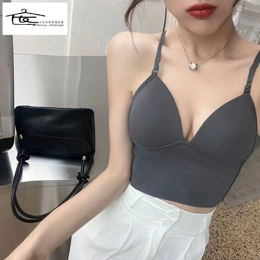 Áo Lót Lụa Không Gọng Chống Chói Thời Trang Hàn Quốc Cho Nữ