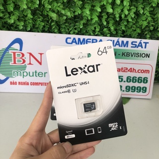 ㍿Thẻ Nhớ MicroSDXC Lexar 64GB Class 10 U1 100Mb/S – Hàng Chính Hãng