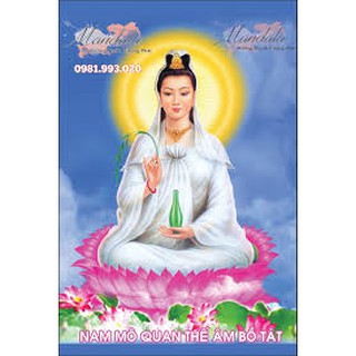 tranh đính đá phật bà quan âm