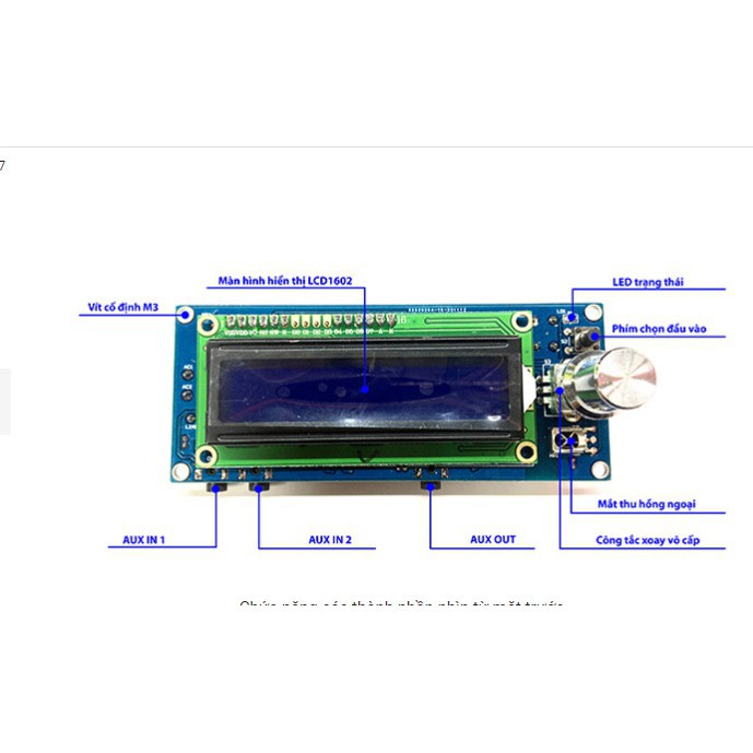 Bộ Xử Lý Âm Thanh Số Audio Digital Processor - LCD Spectrum Analyzer V2