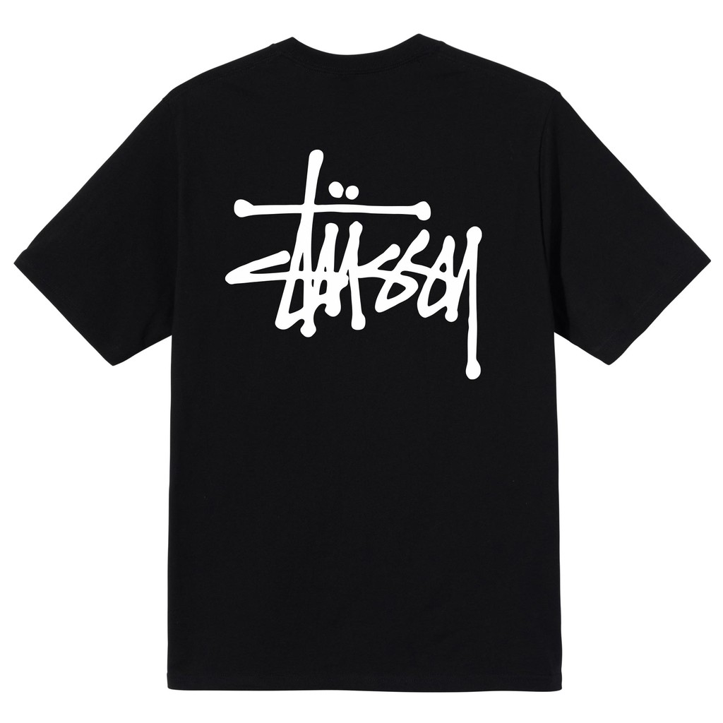 Áo thun nam nữ cổ tròn Basic Stussy VNXK - Áo phông nam nữ vải Cotton co giãn,dày dặn form unisex - Hiti