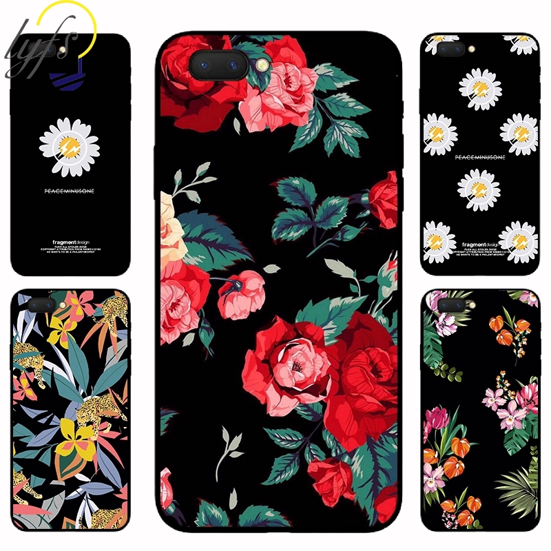 Ốp điện thoại mềm in họa tiết hoa cho OPPO A3S A5S A7 A83 A1K F5 F9 F7 F5 Youth F1S F11【lyfs】