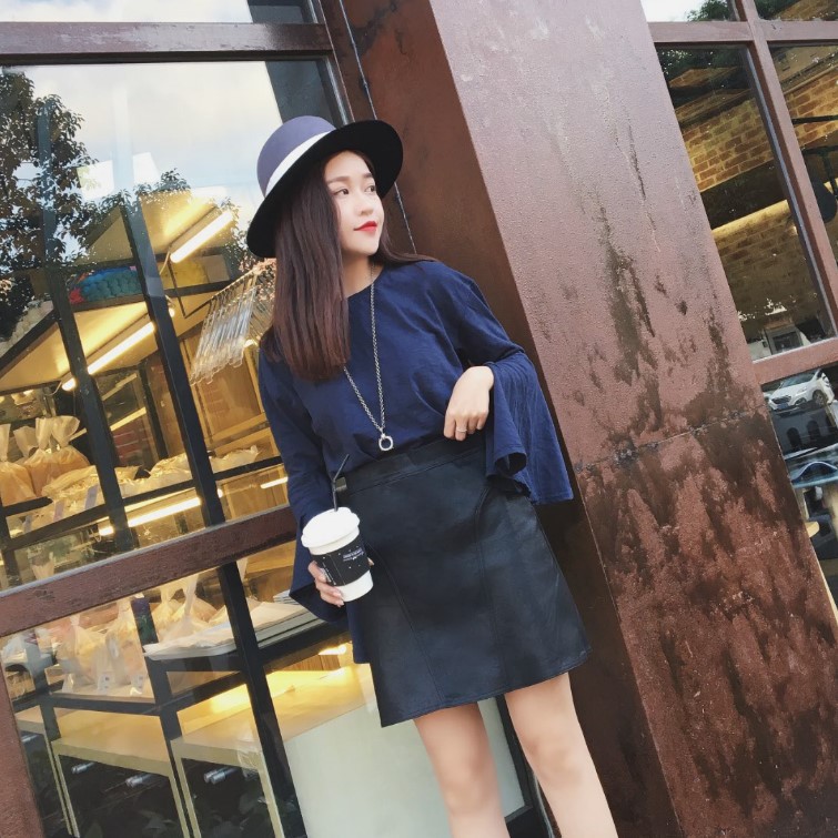 [SẴN] Chân váy da chữ A Ulzzang Quảng Châu VDN2 | BigBuy360 - bigbuy360.vn