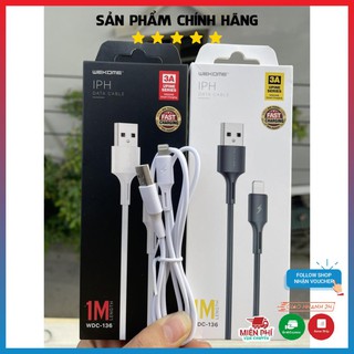 Cáp sạc nhanh 3A chính hãng WK - WDC136 full box dài 1m