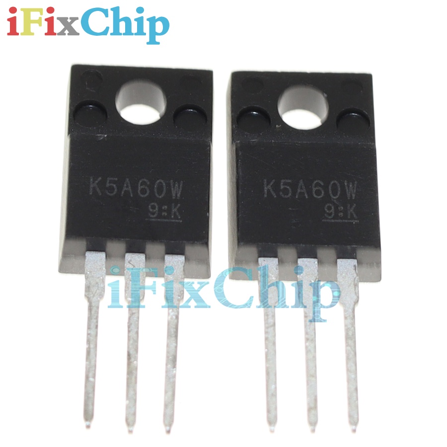 10 chiếc K5A60W TK5A60W MOS Trường Hiệu Ứng Ống TO-220F 600V 5.4A