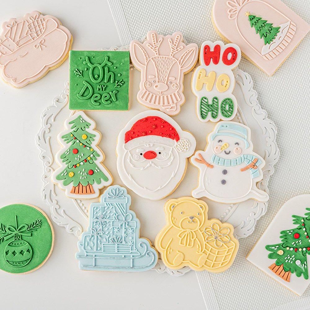 Subei Khuôn Làm Bánh Quy Hình Tuần Lộc / Ông Già Noel
