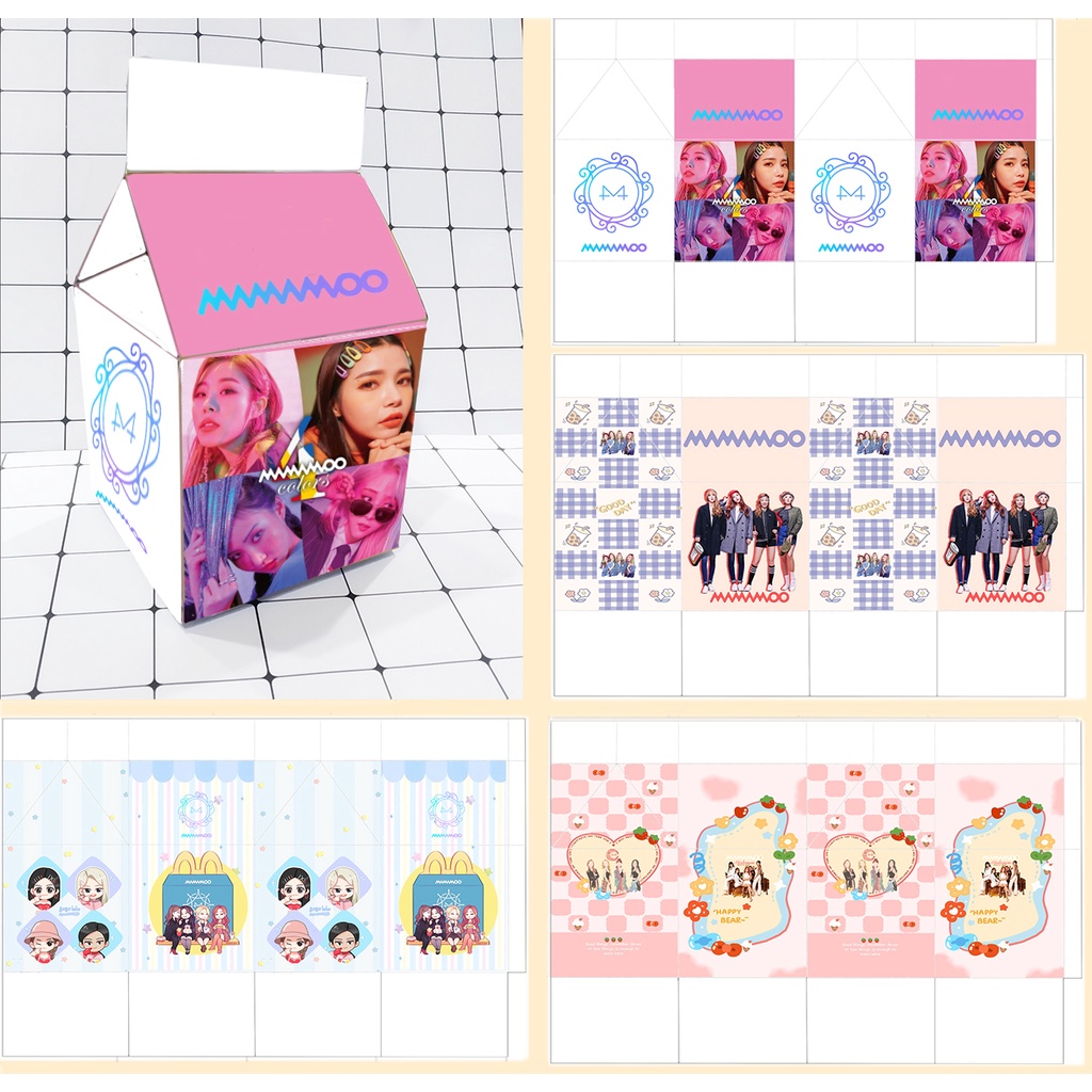 Hộp quà GOT7 MAMAMOO ITZY RED VELVET HQSI44 hộp quà hộp sữa cute hộp dễ thương idol kpop 18*10*10cm