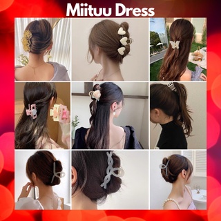 Kẹp Tóc càng cua Hàn Quốc cặp tóc đính hạt trai trắng hot trend nhiều kiểu lựa chọn xinh thời trang cho nữ Miituu KN