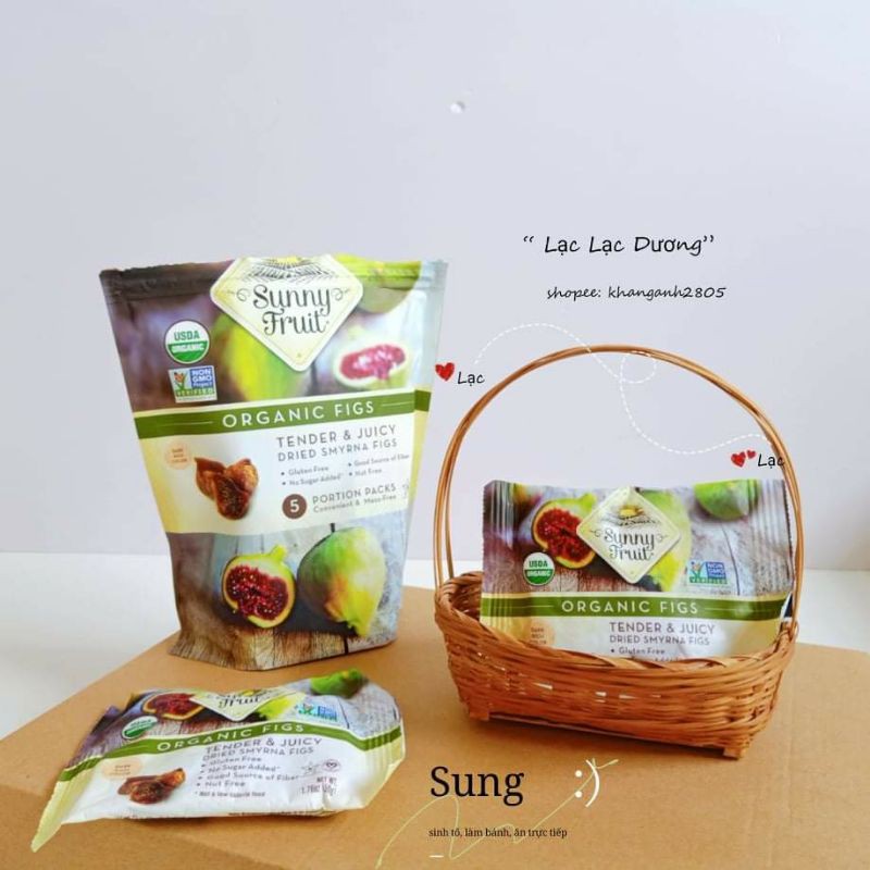 [Sunny fruit] Sung khô hữu cơ thơm ngon cho bé ăn dặm, gói nhỏ 50gr