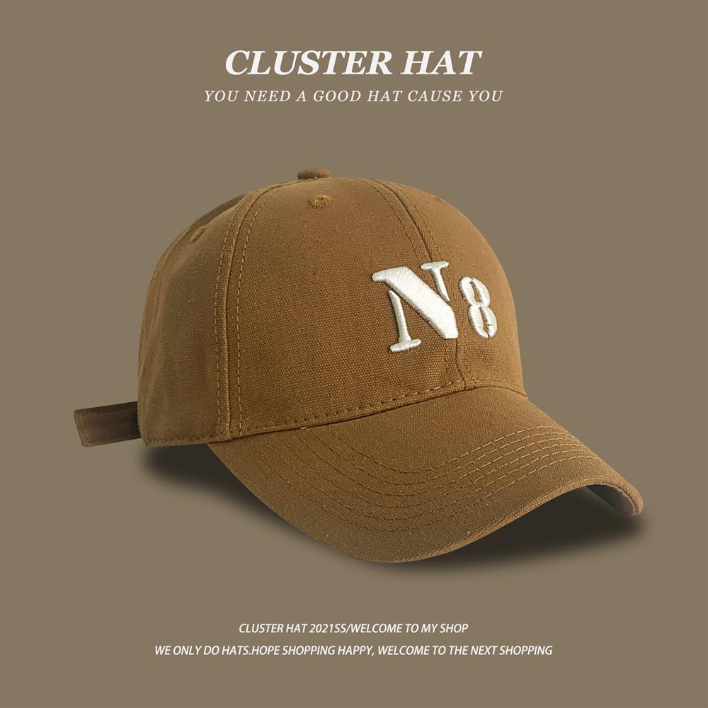 Mũ Lưỡi Trai Thêu Chữ N8 Phong Cách Hàn Quốc Dễ Phối Đồ Hợp Thời Trang