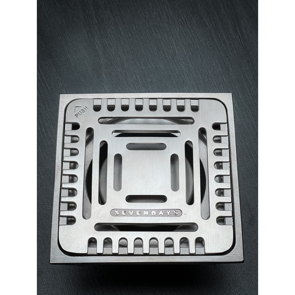 Phễu Thoát Nước Sàn Ngăn Mùi SEVENDAYS Kim Tự Tháp Mặt Vuông Size 12 mã SAV-12UM-02X