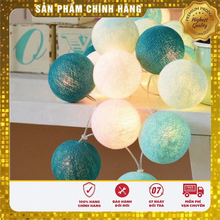 Dây bóng đèn LED chùm dây 20 bóng dài 2,2m dùng tráng trí tiệc,phòng trà,quán cafe