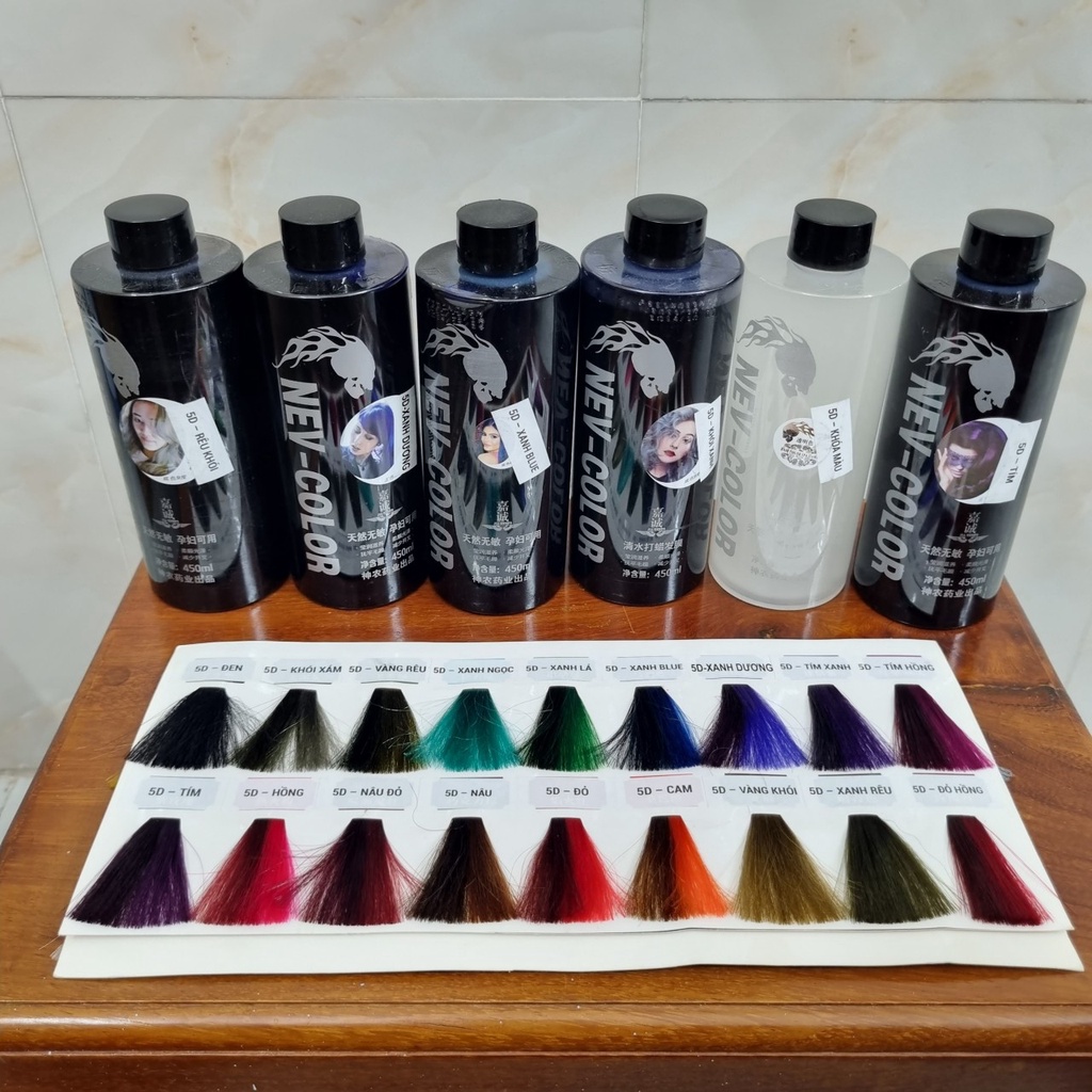 NHUỘM PHỦ BÓNG TRÁI CÂY 5D NEW COLOR 450ML