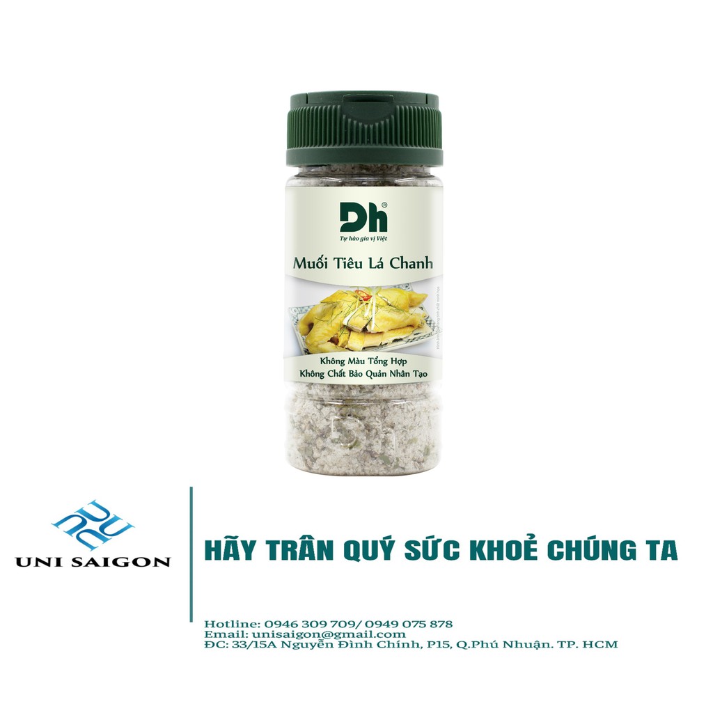 Hũ Muối Tiêu Lá Chanh Tây Ninh - Thương hiệu DH Foods