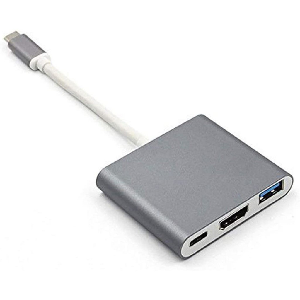 Đầu adapter cáp chuyển đổi đầu USB Type C sang HDMI Chất lượng 4K USB và TypeC 3 trong 1 cho Macbook iPad Chammart | BigBuy360 - bigbuy360.vn