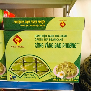 Bánh đậu xanh vị matcha/trà xanh rồng vàng Bảo Phương 300g