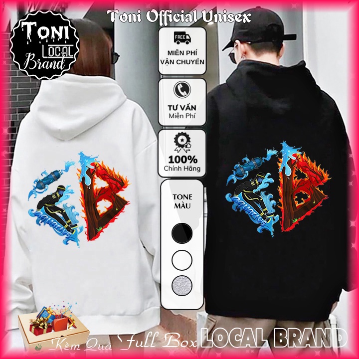 Áo Hoodie Local Brand Unisex BẢO BÌNH Nỉ Bông Form Rộng Full Box (HD9020L - Bộ Sưu Tập 12 Cung Hoàng Đạo)