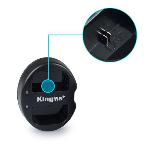 Bộ sạc pin đôi KINGMA dành cho pin FW-50 [Hàng chính hãng]