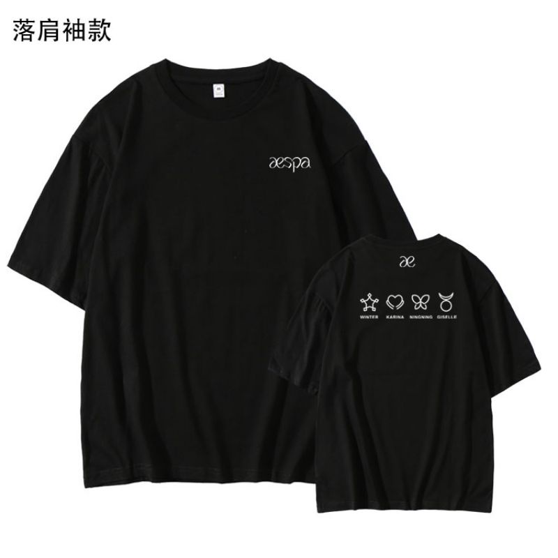 Áo thun member logo aespa Karina, Winter, Ningning, Giselle - Next Level