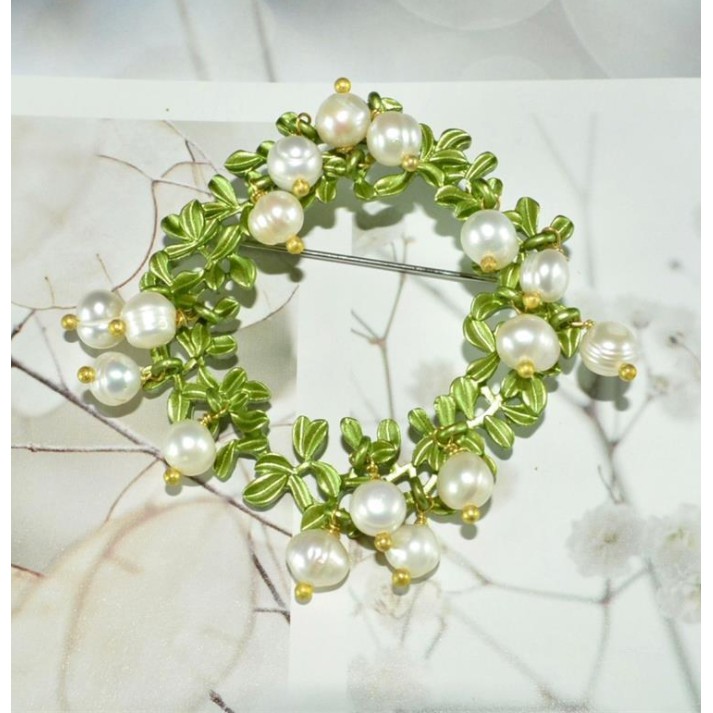 Cài áo thời trang hình hoa đính ngọc GC263