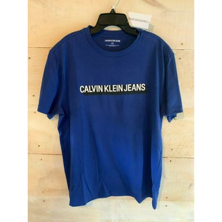 Áo Calvin Klein Jeans Xanh Logo 3D Chính Hãng