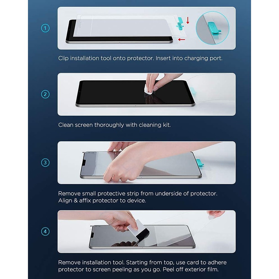 Miếng dán màn hình cao cấp cho iPad ESR Paper Feel Screen Protector .
