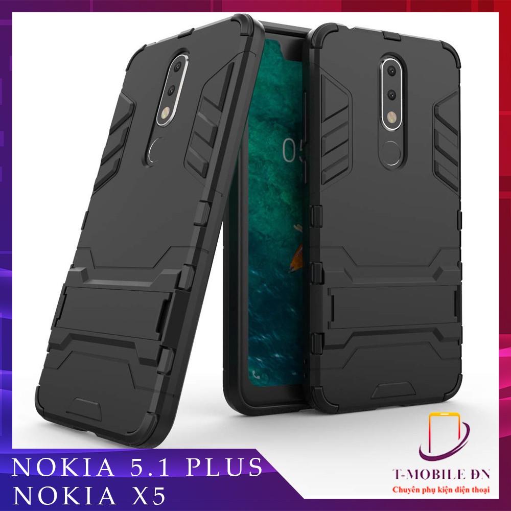 Ốp lưng Nokia 5.1 Plus/ Nokia X5 🔥FREE SHIP🔥 IRON MAN chống sốc bảo vệ viền và camera kèm chống xem video tiện lợi