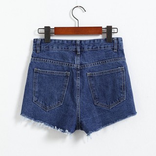 #3 Quần short jean demi cạp cao