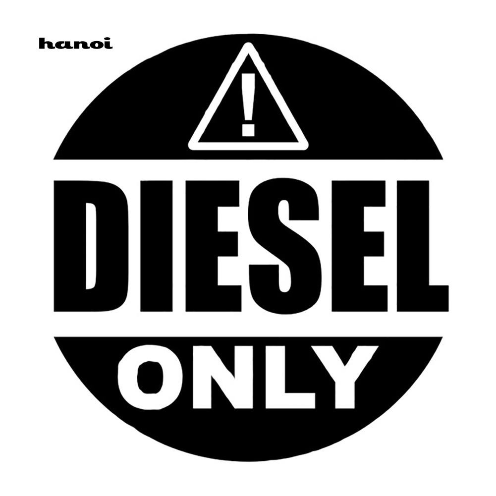 Miếng dán phản quang họa tiết chữ DIESEL ONLY vui nhộn dành cho trang trí xe hơi