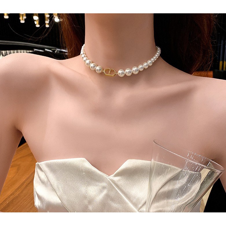 [ Hàng Đẹp ] Vòng Cổ Thời Trang Sang Chảnh Dự Tiệc Phong Cách Hàn Quốc Mainia Shop