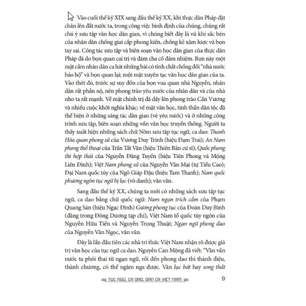 Sách - Tục ngữ, ca dao, dân ca Việt Nam