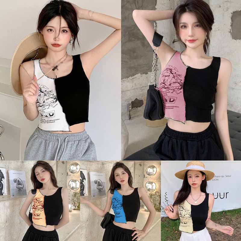 Áo Croptop Hai Dây Gợi Cảm Cho Nữ