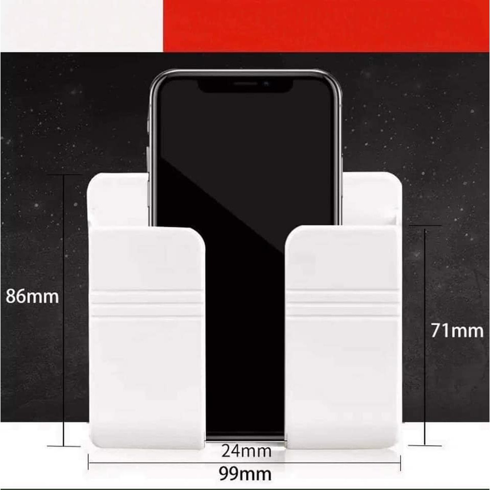 Giá, Kệ Dán Tường Để Sạc điện thoại, Remote Đồ Dùng Giá Đỡ Sạc Điện Thoại Có Móc Treo Giữ Dây Điện | BigBuy360 - bigbuy360.vn