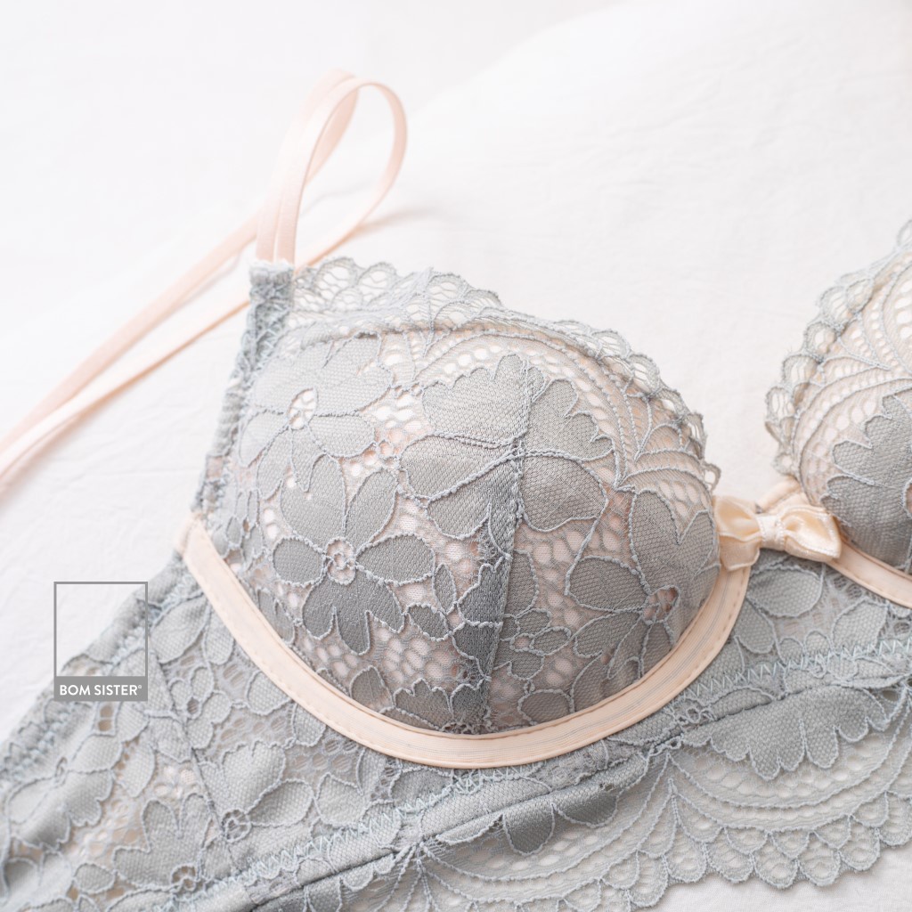 [Mã FARSBRBOM1 giảm 10% đơn 99K] Áo lót mút vừa ren hoa có gọng mút tháo được nâng ngực tự nhiên BOM SISTER A2369 | BigBuy360 - bigbuy360.vn