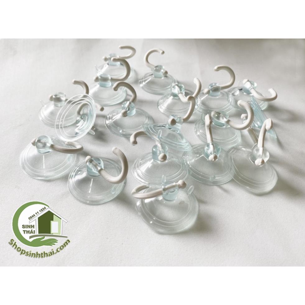 Hít kính treo đồ - móc treo tường kính - móc treo đồ dán kính - Bịch 10 cái