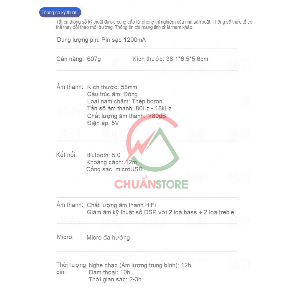 Loa Bluetooth không dây A36, âm thanh vòm 6D