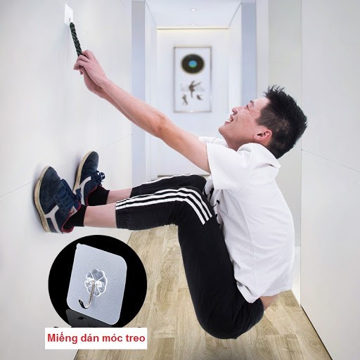 Móc dán tường chịu lực thần thánh 6x6cm - siêu dính chắc cho các mẹ