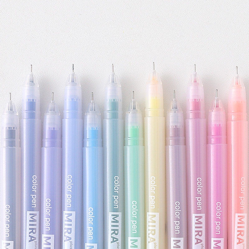 Bút Mực Gel Nhiều Màu Sắc Phong Cách Hàn Quốc Đơn Giản