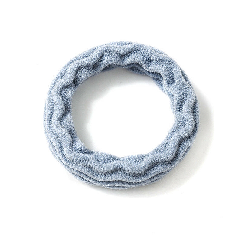 5 Dây buộc tóc đuôi ngựa bằng cao su co giãn không lộ đường may phong cách Hàn Quốc cho nữ