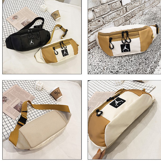 Túi bao tử nam nữ ZADA đeo chéo vải canvas phong cách thời trang dạo phố