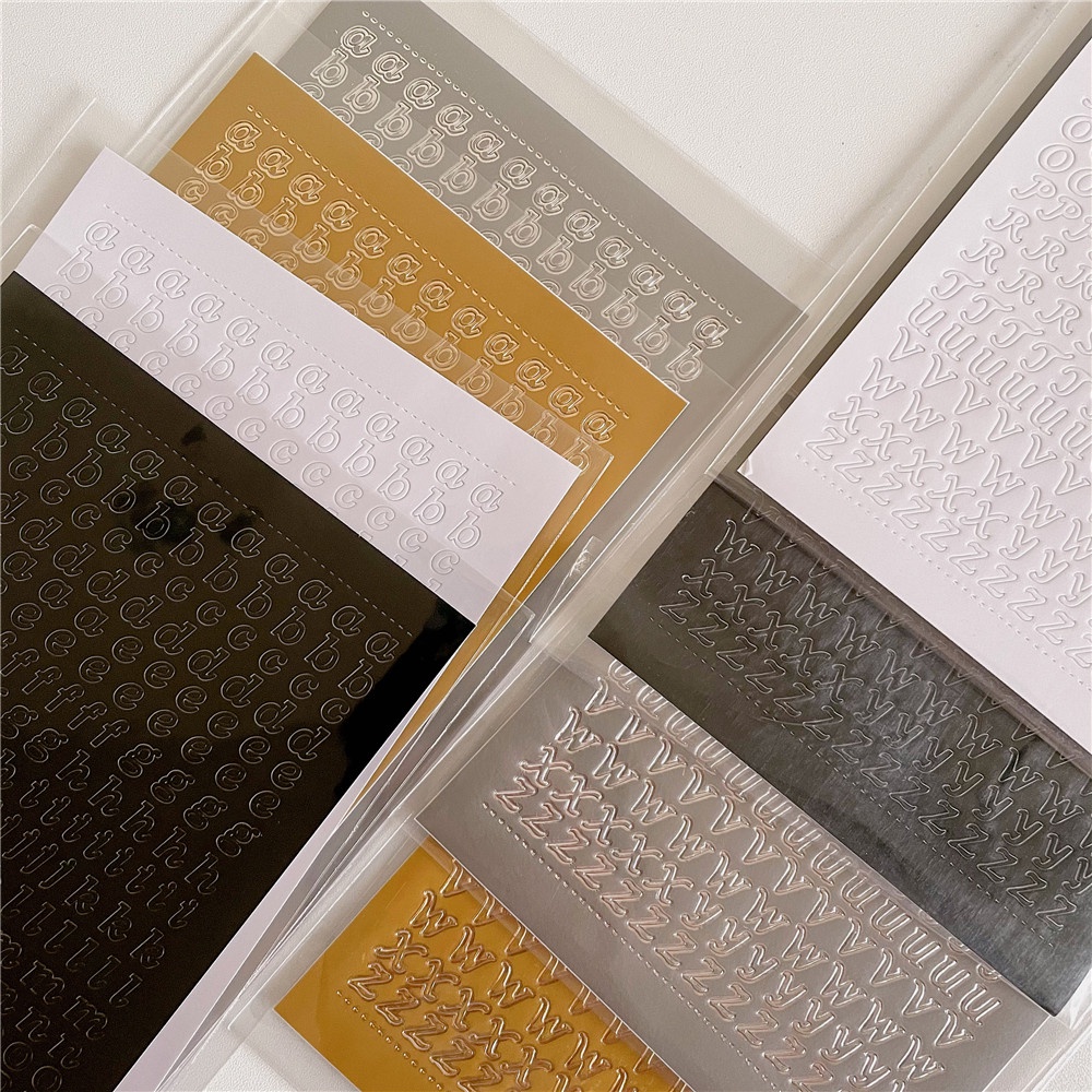 Sticker Dán Trang Trí Diy Họa Tiết Chữ Sáng Tạo