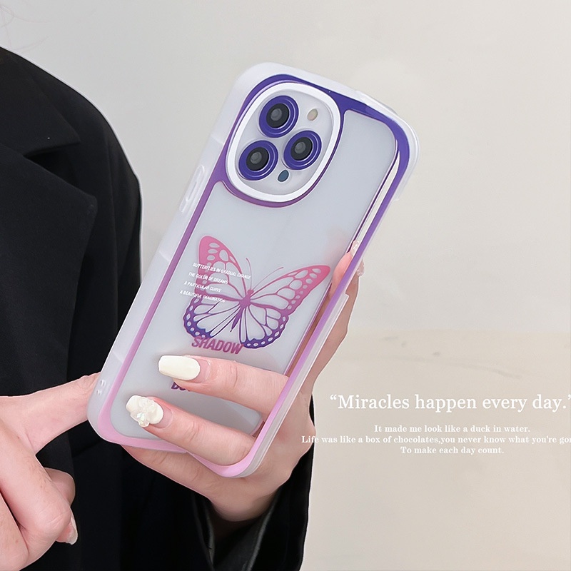 Ốp Điện Thoại Có Giá Đỡ Hình Bướm Dành Cho iphone7 / 7plus / 8 / 8plus / xs / 11 / 12 / 13 / 14 / pro / max / plus / promax