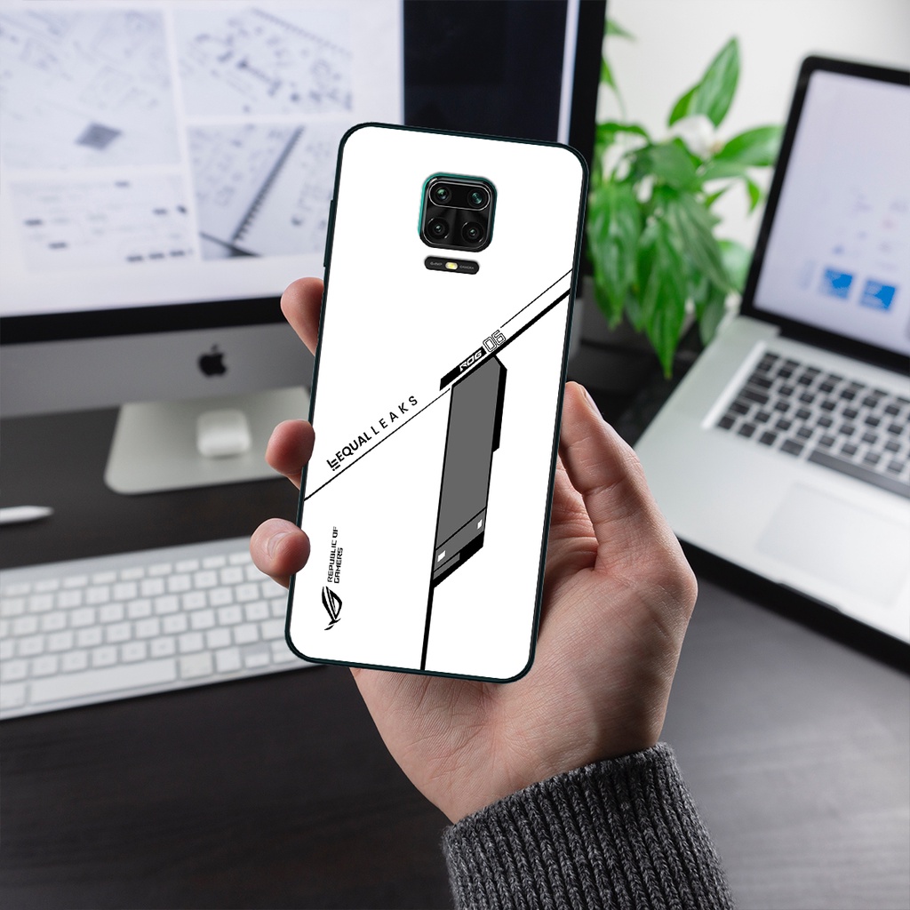 Ốp lưng điện thoại Xiaomi Redmi Note 9, 9S, 9 Pro - Republic of Gamers, chất liệu kính cường lực