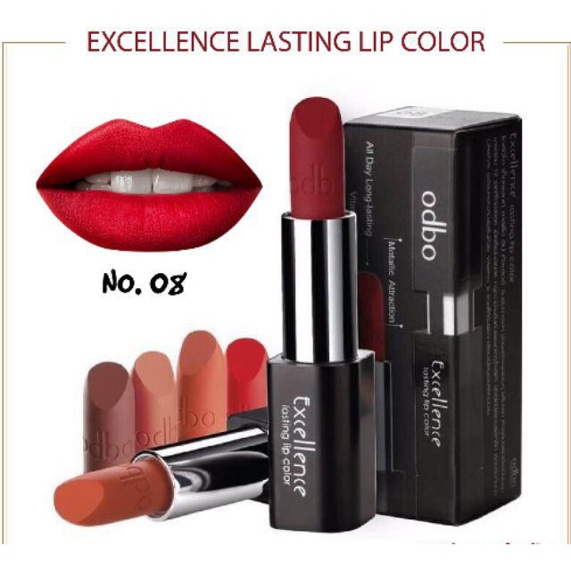 FREESHIP TOÀN QUỐC 50K - Son ODBO Thỏi Nam Châm Đen Exellence Lasting Lip Color OD543