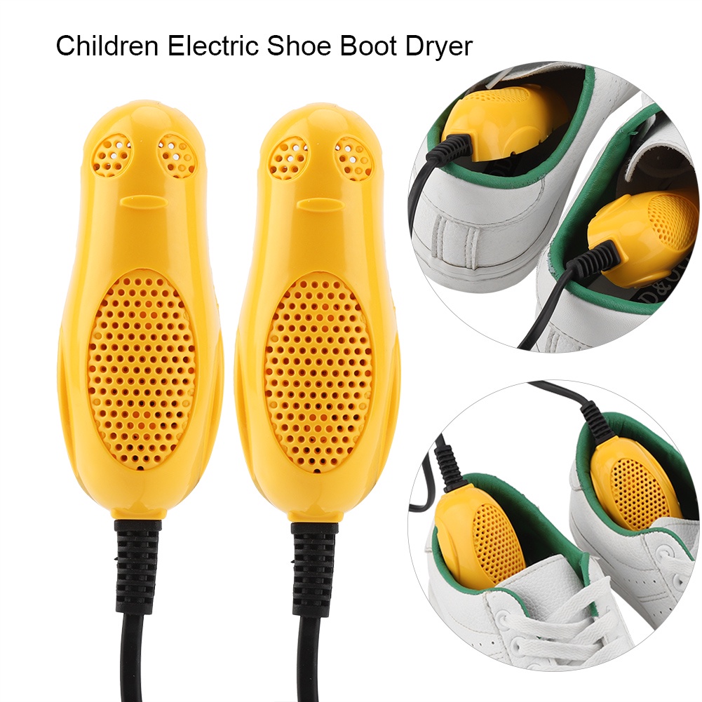 Hàng Hot Máy sấy giày trẻ em điện Máy sấy ấm khử mùi Thiết bị bảo vệ chân Bộ bảo vệ chân 220V EU phích cắm Hàng giao ngayVirgina056