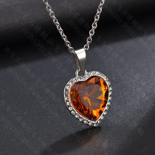 Dây Chuyền Mặt Trái Tim Titan Ko Đen TT 2732