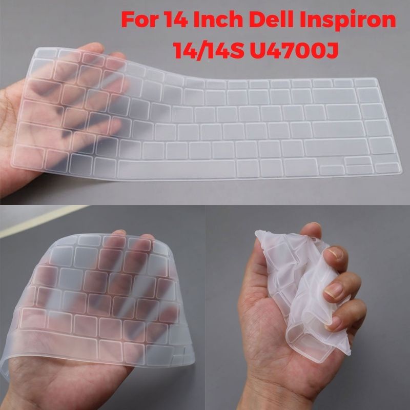 Miếng Dán Bàn Phím Bằng Silicon Mềm Siêu Mỏng Cho 14 Inch Dell Inspiron 14/14S U4700