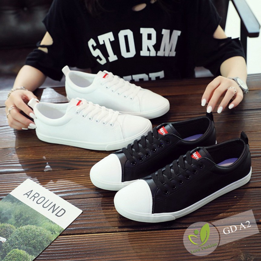 Giày Da Nam Màu Trắng Dáng Thể Thao – Sneaker Nam Size Từ 39 Đến 44 GDA2