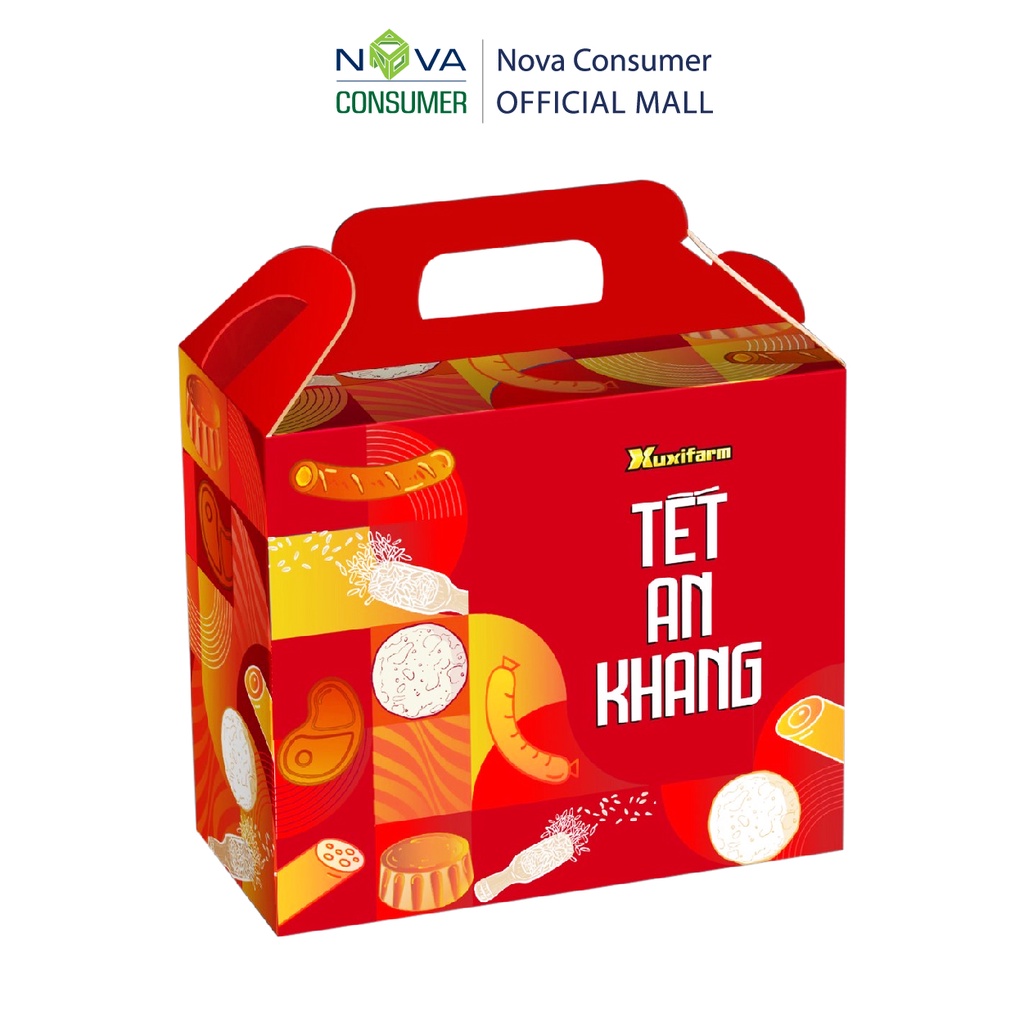 Set Quà Tết Sum Vầy (Bánh gạo Tê Tê, Xúc Xích Dinh Dưỡng Xuxifarm, Đồ Hộp Master T) | BigBuy360 - bigbuy360.vn