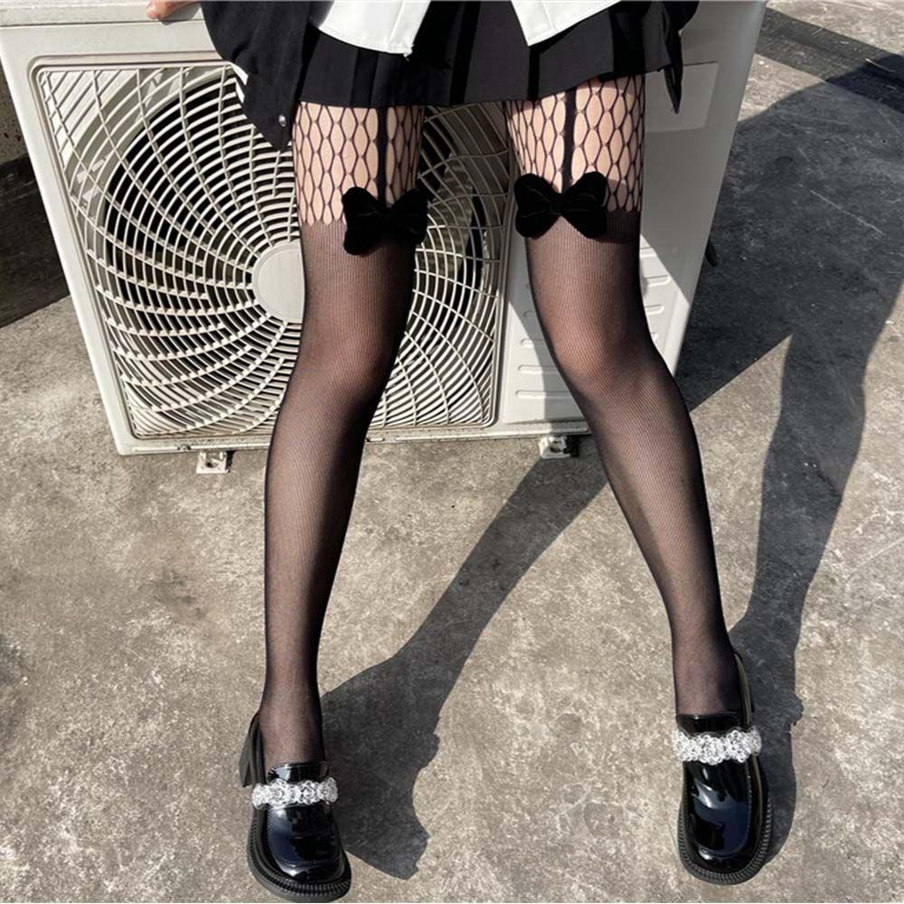 SOMEDAYZL Quần Tất Đen Siêu Mỏng Thoáng Khí Phong Cách Lolita Hàn Quốc Gợi Cảm Cho Nữ